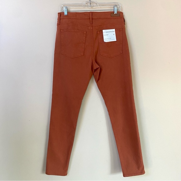 NWT AG Adriano Goldschmeid Farrah Hi Waist Skinny Ankle Jeans Brick Dust… - Picture 6 of 16